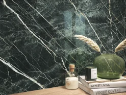 Carrelage Aspect marbre Lumos noir mousse 60x60 cm-Tinker