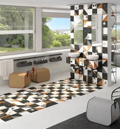 Carrelage Aspect terrazzo Straci motif granito 80x80 cm-Tinker Hot