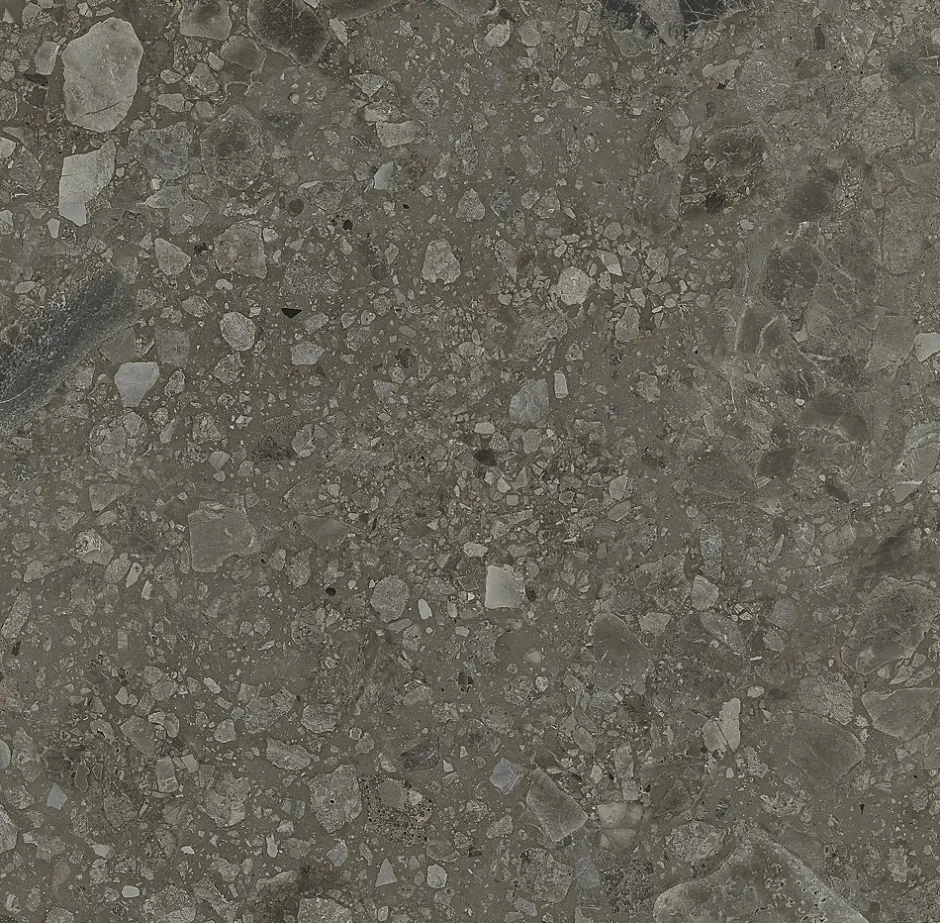 Carrelage Aspect terrazzo Berma noir rectifié 80x80 cm-Tinker