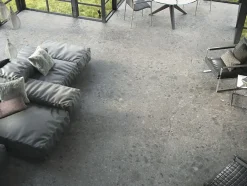 Carrelage Aspect terrazzo Berma noir rectifié 80x80 cm-Tinker