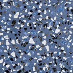 Carrelage Aspect terrazzo Dura bleu 20x20 cm-Tinker New