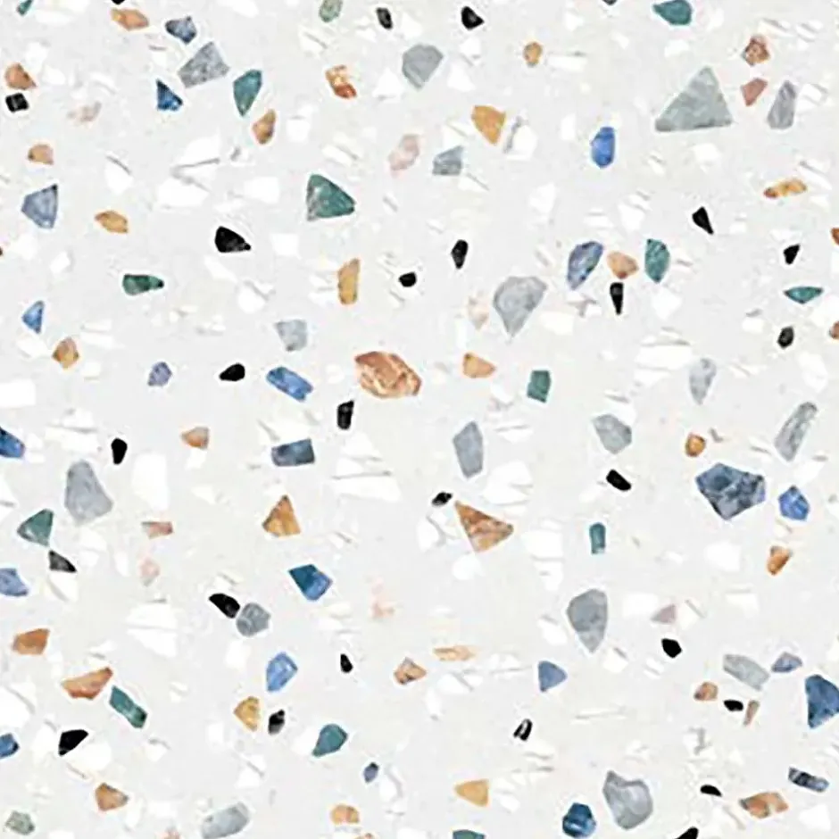 Tinker Carrelage Aspect terrazzo Dura blanc mix 20x20 cm