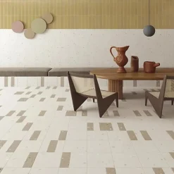 Carrelage Aspect terrazzo Aroma orange grain 20x20 cm-Tinker Best