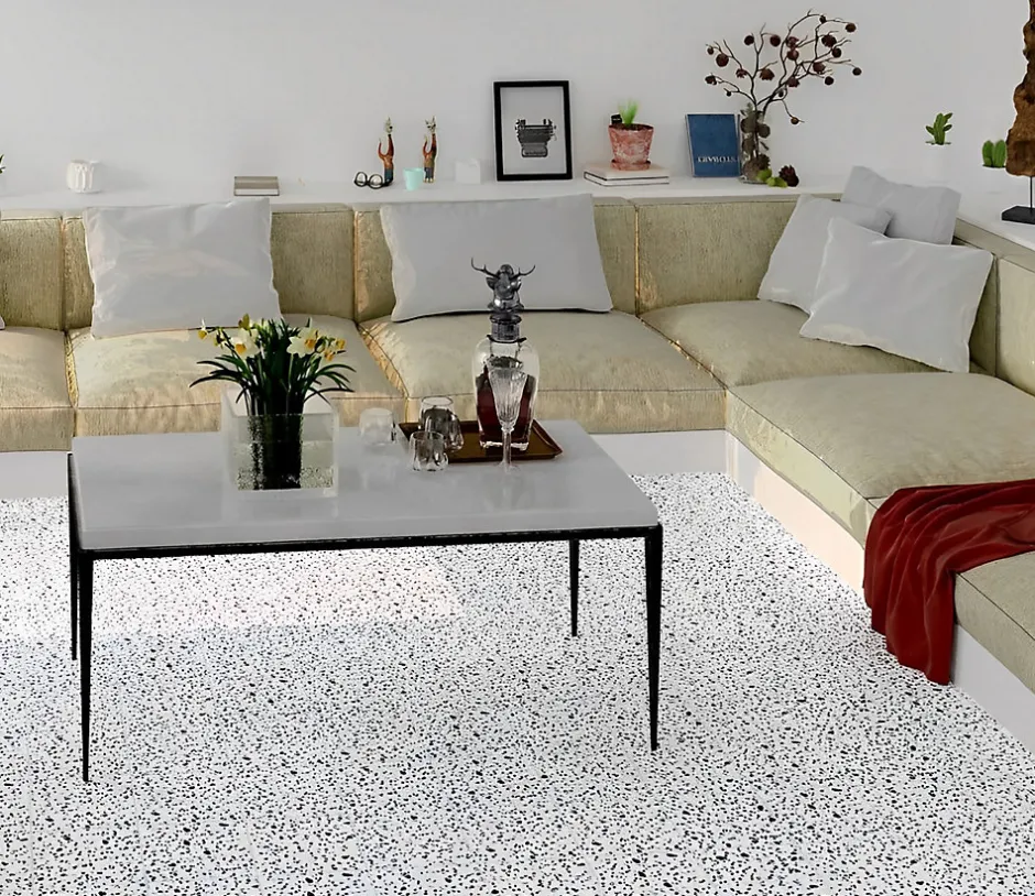 Tinker Carrelage Aspect terrazzo Dura blanc 20x20 cm