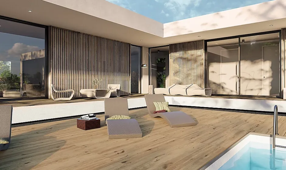 Energie Ker Carrelage Brera R11 : adhérence élevée Bloom - ADZ 60 x 60cm ( vendu par boite de 1,44 m² )