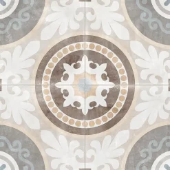 Tinker Carrelage Carreaux de ciment Cambera Fleuras motif 60x60 cm