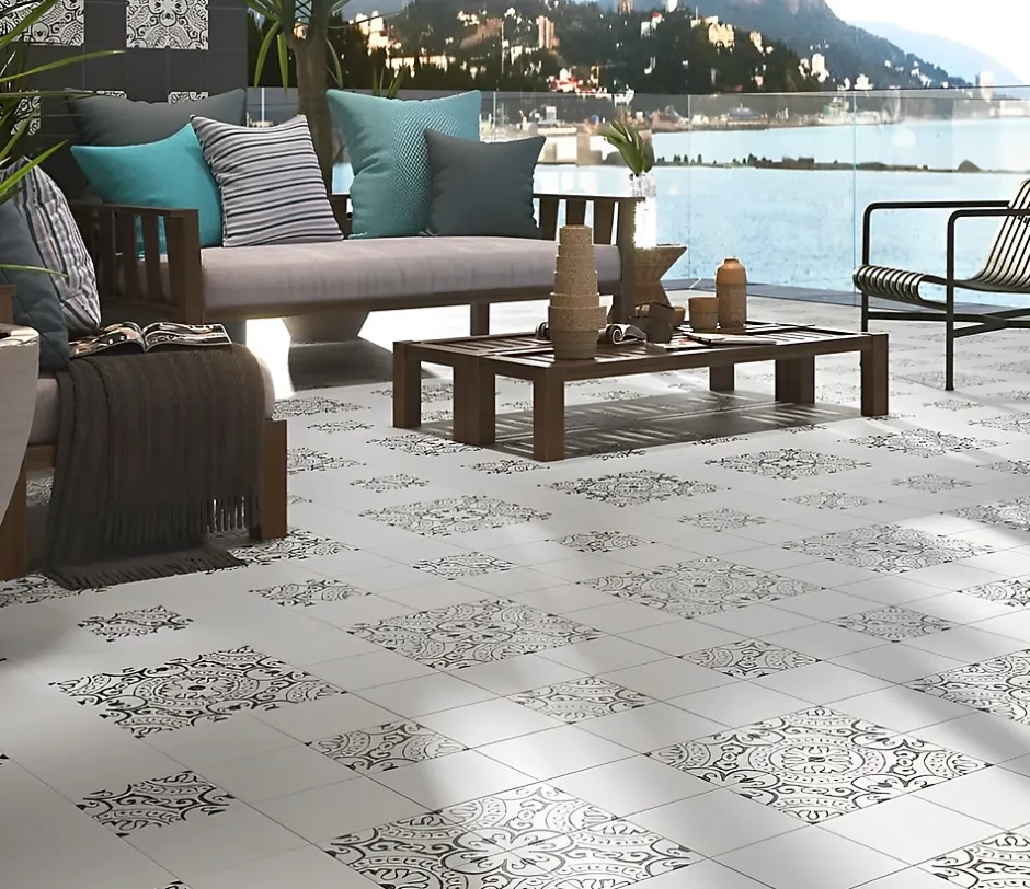 Tinker Carrelage carreaux de ciment Villa motif aventura 20x20 cm