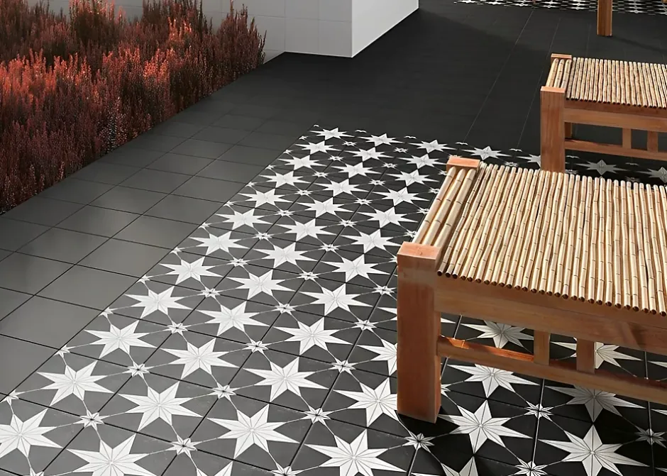 Carrelage carreaux de ciment Villa motif vida 20x20 cm-Tinker