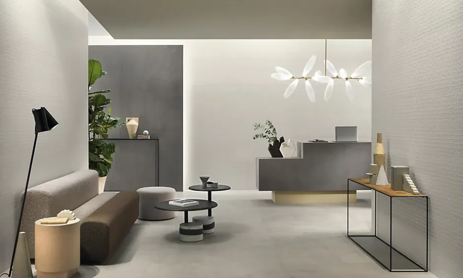 Carrelage 3D Blanc Craft 120x50x0,85 cm Mat Trinella - Mur intérieur (vendu par carton de 1,8 m²) --Ro'Ma Carrelage