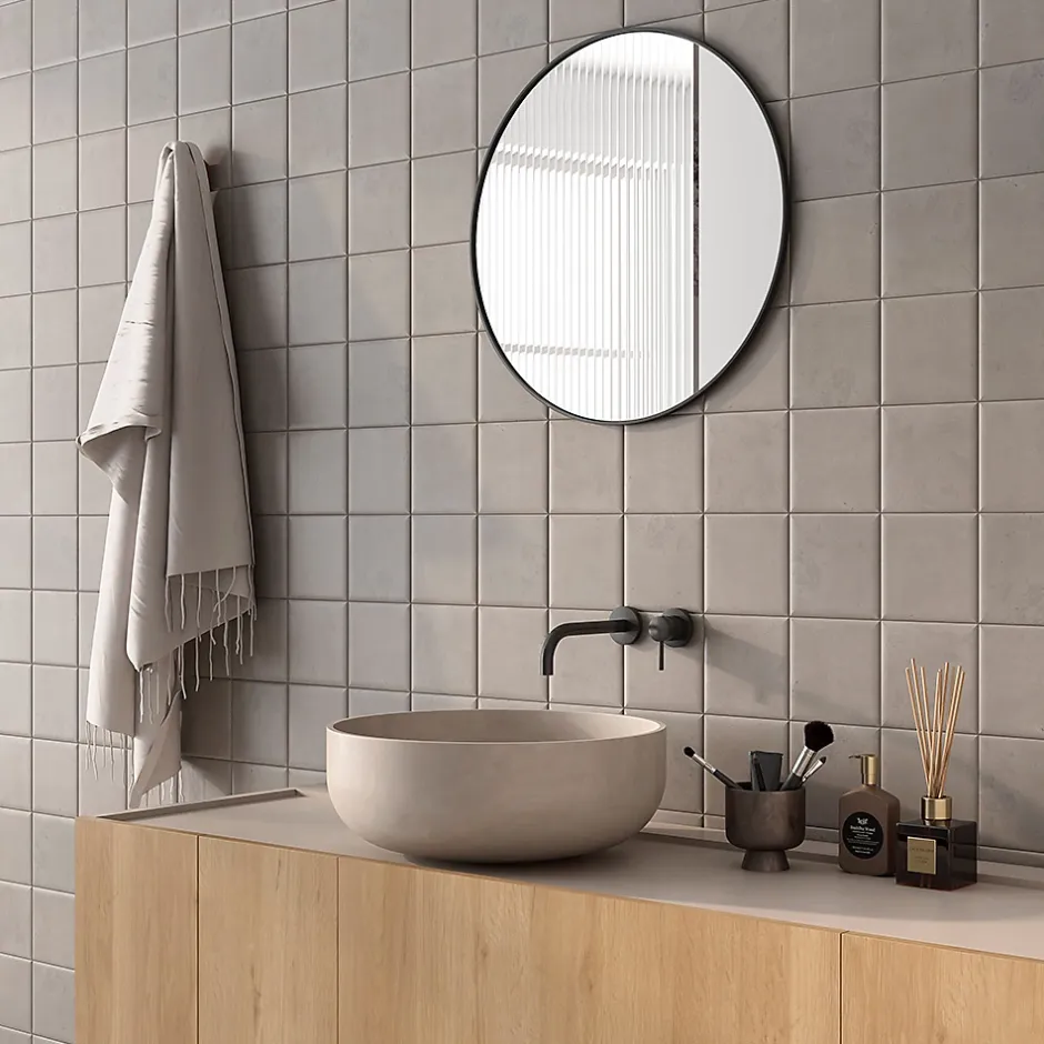 Carrelage Signature carrelage de Marbre Gris Adouci Bords Fuyants 15X15 cm - vendu par boite de 1 m2 soit 40 carreaux -