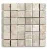 Carrelage de mosaïque/Plaque mosaïque mur et sol en marbre naturel coloris blanc - 30 x 30 cm-Pegane Online