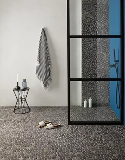 Carrelage de mosaïque/Plaque mosaïque mur et sol en marbre naturel coloris gris mat - 33 x 33 cm-Pegane Clearance