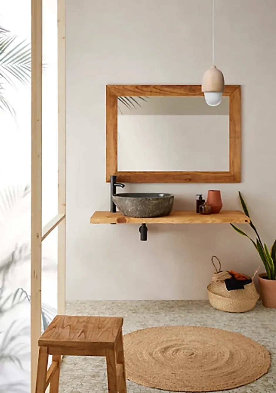 Pegane Carrelage de mosaïque/Plaque mosaïque mur et sol en marbre naturel coloris marron - 30 x 30 cm