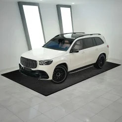 MonsterShop Carrelage de Sol Ventilé Pour Garage x225 Avec Bordure (Noir)