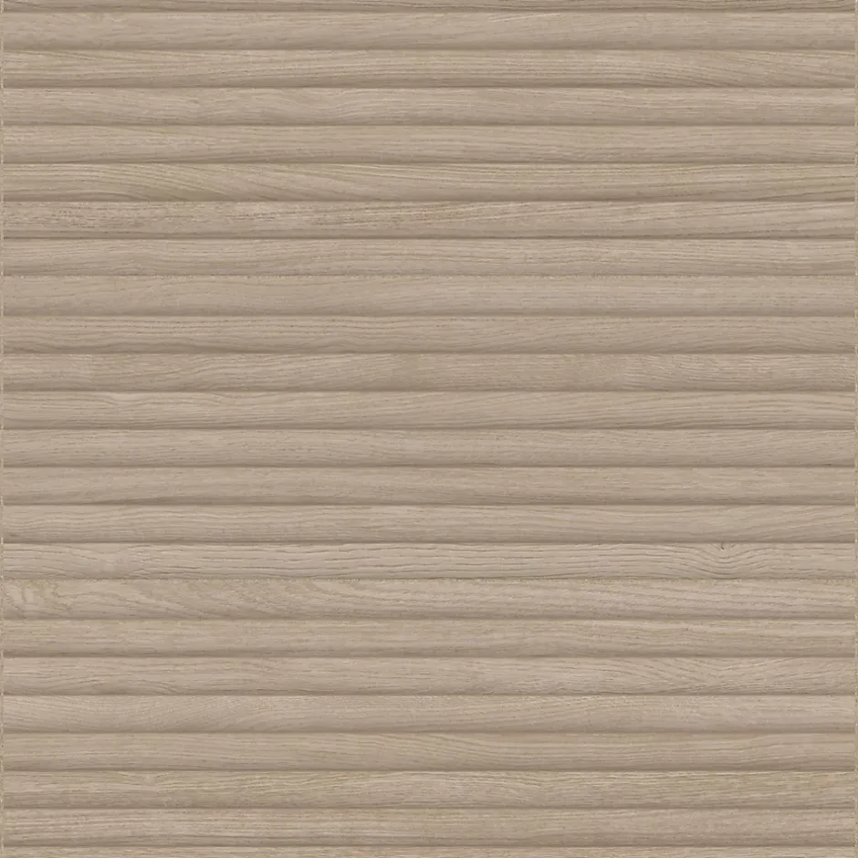 Ro'Ma Carrelage Carrelage effet Bois 3D Chêne Brun Curve 100x33,3x0,98 cm Valoren - Mur intérieur -