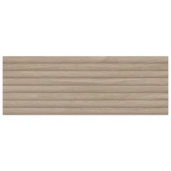 Ro'Ma Carrelage Carrelage effet Bois 3D Chêne Brun Curve 100x33,3x0,98 cm Valoren - Mur intérieur -