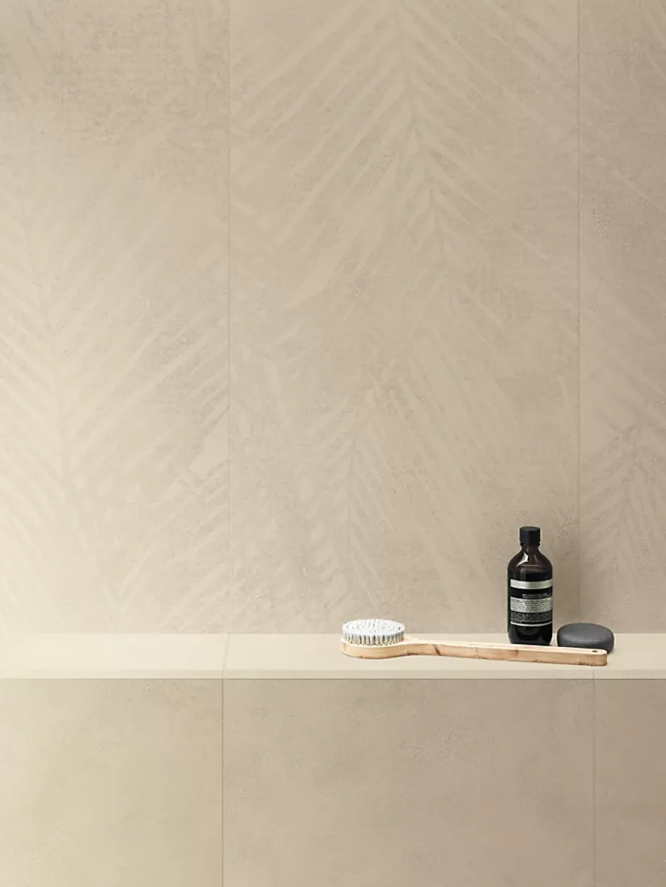 Carrelage effet Béton Beige Coquille Jungle 120x50x0,85 cm Mat Stavira - Mur intérieur (vendu par carton de 1,8 m²) - RO'MA CARREL-Ro'Ma Carrelage Outlet