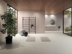 Carrelage effet Béton Beige Lin 120x50x0,85 cm Mat Cortivo - Mur intérieur (vendu par carton de 1,8 m²) --Ro'Ma Carrelage New