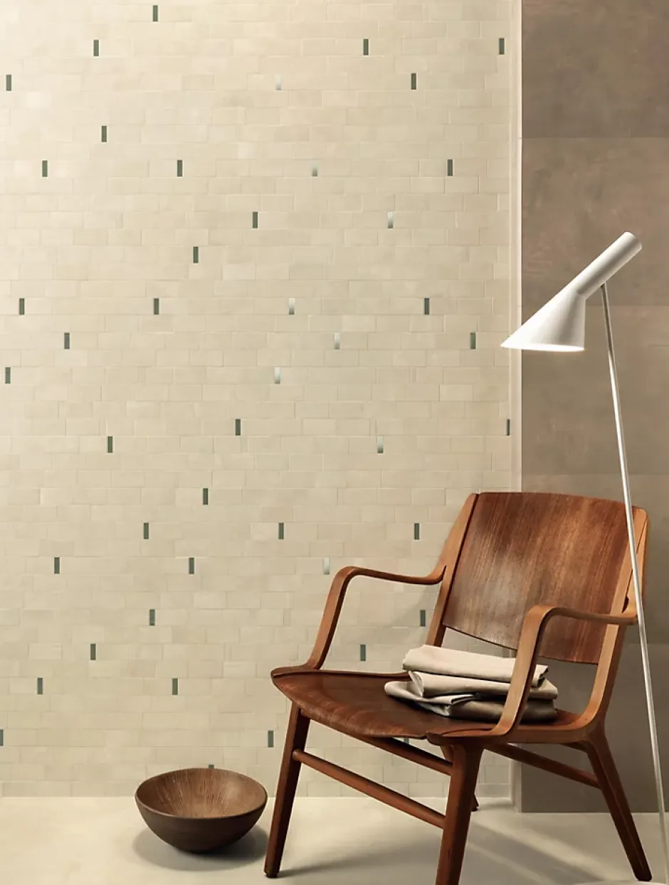 Ro'Ma Carrelage Carrelage effet Béton Beige Terre 80x40x0,85 cm Mat Vetrano - Mur intérieur (vendu par carton de 1,28 m²) -