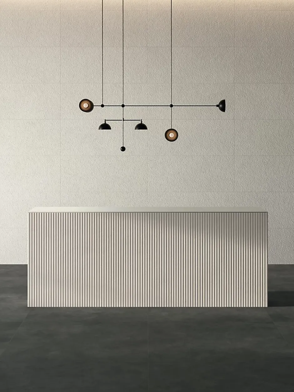 Ro'Ma Carrelage Carrelage effet Béton Blanc Sable Brut 120x50x1 cm Mat Stavira - Mur intérieur (vendu par carton de 1,8 m²) -