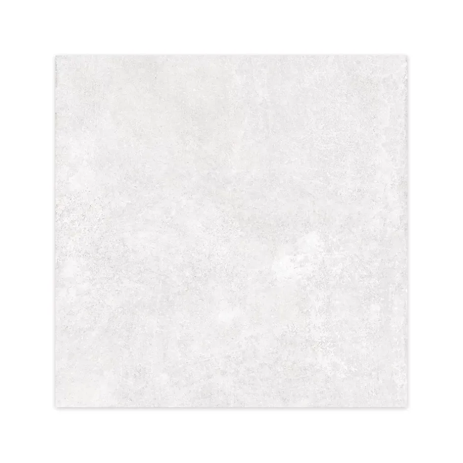 Ro'Ma Carrelage Carrelage effet Béton Blanc Lin 90x90x0,9 cm In&Out Sorelan - Sol et mur intérieur et Sol extérieur -