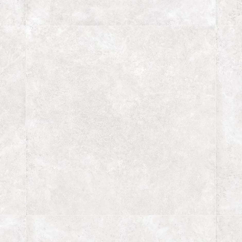 Ro'Ma Carrelage Carrelage effet Béton Blanc Lin 90x90x0,9 cm In&Out Sorelan - Sol et mur intérieur et Sol extérieur -