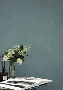 Carrelage effet Béton Bleu Acier 278x120x0,6 cm Mat Benzaro - Mur intérieur (vendu par carton de 3,336 m²) --Ro'Ma Carrelage Clearance