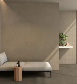 Carrelage effet Béton Brun Sable 278x120x0,6 cm Mat Benzaro - Mur intérieur (vendu par carton de 3,336 m²) --Ro'Ma Carrelage Sale