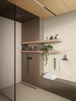 Carrelage effet Béton Brun Ombre 120x50x0,85 cm Mat Talvoro - Mur intérieur (vendu par carton de 1,8 m²) --Ro'Ma Carrelage Clearance