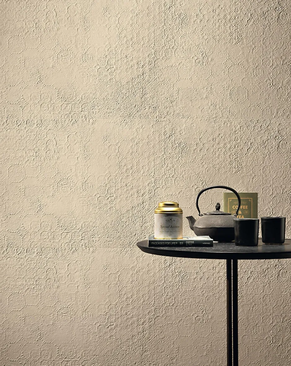 Carrelage effet Béton 3D Blanc Minéral Moon 120x50x0,85 cm Mat Benzaro - Mur intérieur (vendu par carton de 1,8 m²) - RO'MA CARREL-Ro'Ma Carrelage New