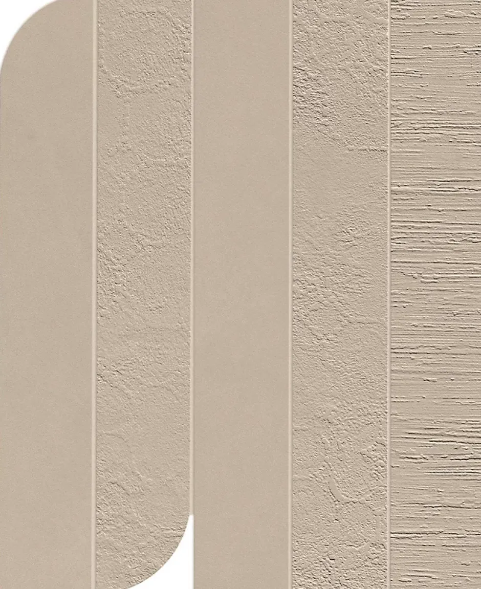 Ro'Ma Carrelage Carrelage effet Béton 3D Grège Mix 50x40,5x0,85 cm Mat Benzaro - Mur intérieur (vendu par carton de 1,22 m²) -