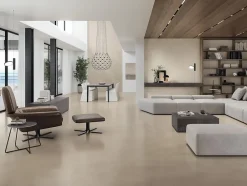 Ro'Ma Carrelage Carrelage effet Béton Grège 278x120x0,6 cm Mat Montera - Mur intérieur (vendu par carton de 3,336 m²) -