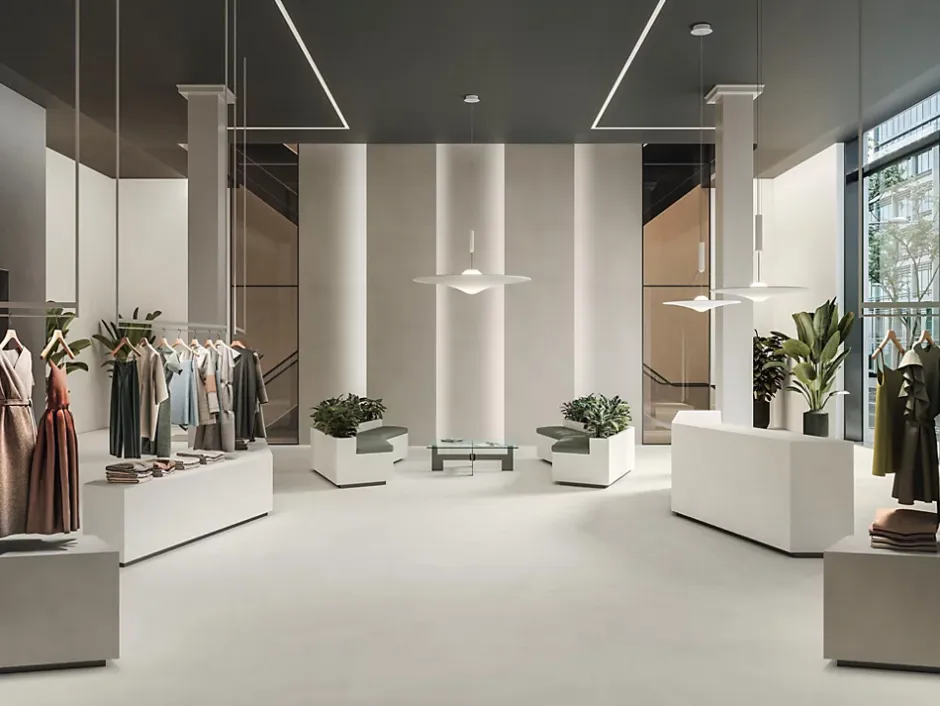 Ro'Ma Carrelage Carrelage effet Béton Gris Ombre 278x120x0,6 cm Mat Montera - Mur intérieur (vendu par carton de 3,336 m²) -