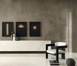 Carrelage effet Béton Gris Terre 278x120x0,6 cm Mat Vetrano - Mur intérieur (vendu par carton de 3,336 m²) --Ro'Ma Carrelage Sale