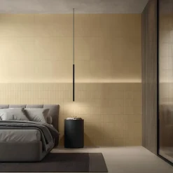 Ro'Ma Carrelage Carrelage effet Béton Ocre Jaune 120x50x0,85 cm Mat Cortivo - Mur intérieur (vendu par carton de 1,8 m²) -