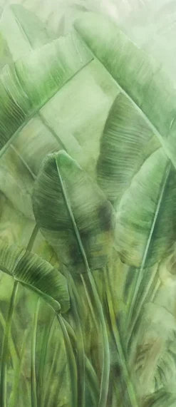 Ro'Ma Carrelage Carrelage effet Béton Vert Jungle Modèle B 278x120x0,6 cm Mat Vetrano - Mur intérieur (vendu par carton de 3,336 m²) - RO'MA CARRE