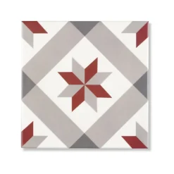 Carrelage effet Carreau ciment Veciana 20x20x1,1 cm Cemira - Sol et mur intérieur (vendu au m²) --Ro'Ma Carrelage Outlet