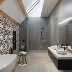 Ro'Ma Carrelage Carrelage effet Carreau ciment Gualba 20x20x1,1 cm Cemira - Sol et mur intérieur (vendu au m²) -