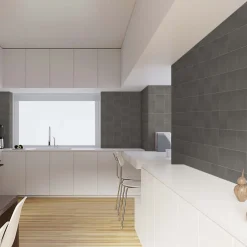 Ro'Ma Carrelage Carrelage effet Carreau ciment Gris Foncé 20x20x1,1 cm Cemira - Sol et mur intérieur (vendu au m²) -