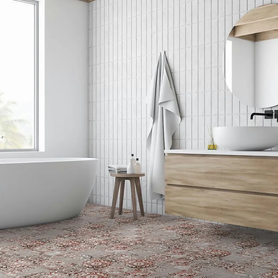 Carrelage effet Carreau ciment Abrera 20x20x1,1 cm Cemira - Sol et mur intérieur (vendu au m²) --Ro'Ma Carrelage New