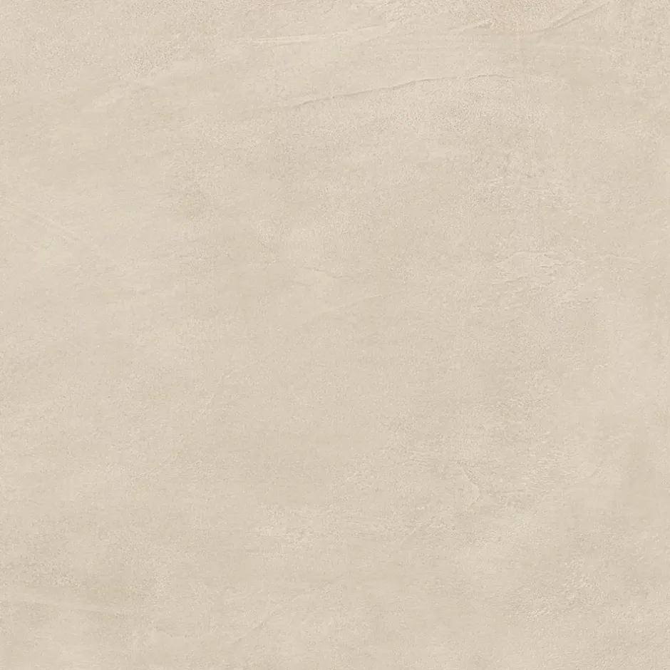 Ro'Ma Carrelage Carrelage effet Enduit Beige Lin 60x60x0,9 cm Mat Calviro - Sol et mur intérieur (vendu par carton de 1,08 m²) -