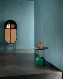 Ro'Ma Carrelage Carrelage effet Enduit Bleu Brume 278x120x0,6 cm Mat Calviro - Mur intérieur (vendu par carton de 3,336 m²) -