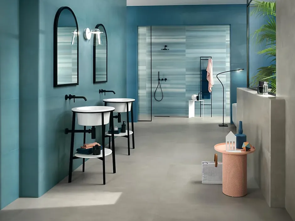 Carrelage effet Enduit Fusion 120x50x0,85 cm Mat Calviro - Mur intérieur (vendu par carton de 1,8 m²) --Ro'Ma Carrelage Outlet