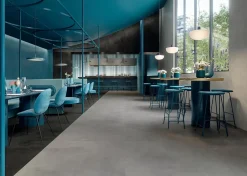 Carrelage effet Enduit Gris Perle 278x120x0,6 cm Mat Calviro - Mur intérieur (vendu par carton de 3,336 m²) --Ro'Ma Carrelage