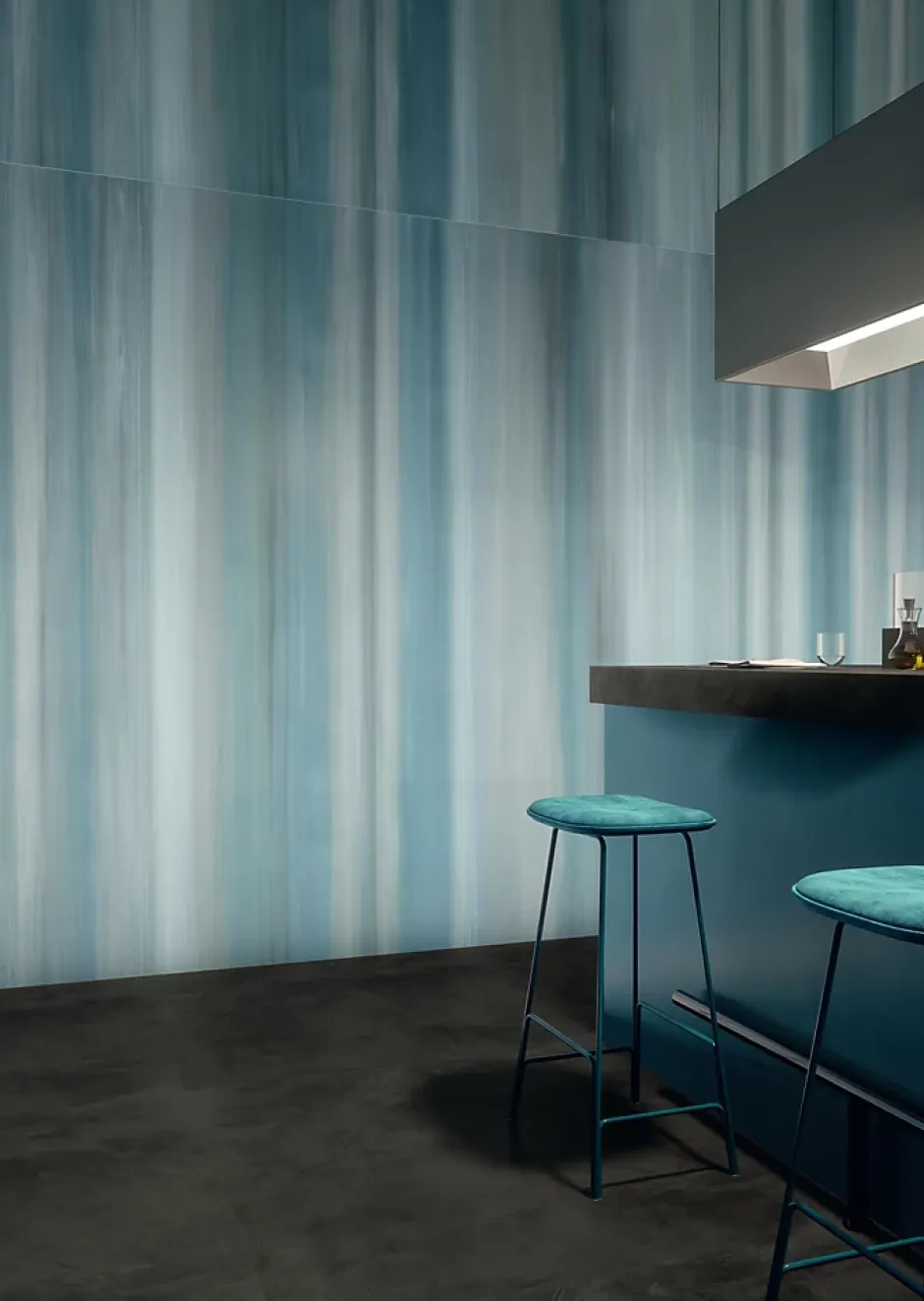 Carrelage effet Enduit Gradient Fusion 278x120x0,6 cm Mat Calviro - Mur intérieur (vendu par carton de 3,336 m²) --Ro'Ma Carrelage Outlet