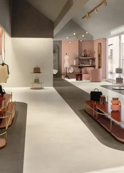 Ro'Ma Carrelage Carrelage effet Enduit Rose Argile 278x120x0,6 cm Mat Calviro - Mur intérieur (vendu par carton de 3,336 m²) -