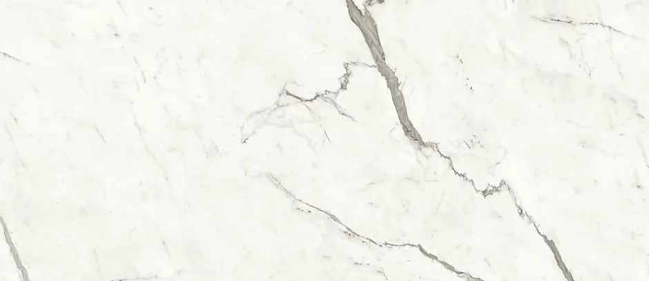 Carrelage effet Marbre Blanc Calacatta Majestic 278x120x0,6 cm Silk Faventa - Mur intérieur (vendu par carton de 3,336 m²) - RO'MA-Ro'Ma Carrelage Discount