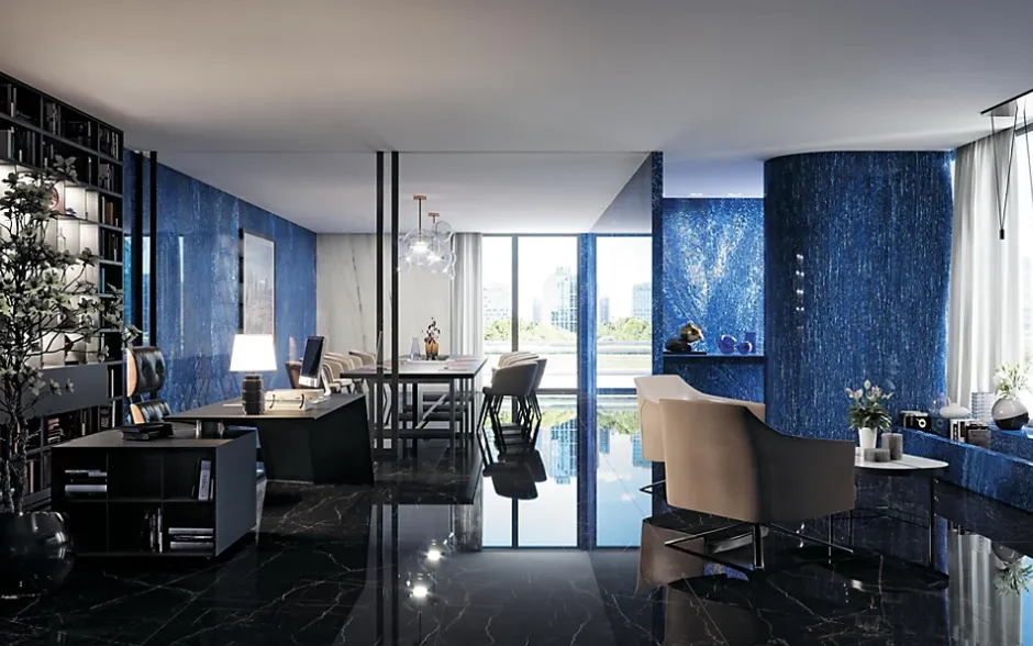 Ro'Ma Carrelage Carrelage effet Marbre Blanc Aurora 278x120x0,6 cm Brillant Magnaro - Mur intérieur (vendu par carton de 3,336 m²) - RO'MA CARRELA