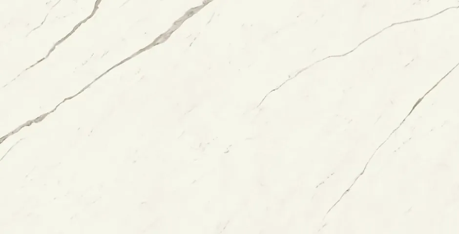 Ro'Ma Carrelage Carrelage effet Marbre Blanc Calacatta Alba 240x120x0,9 cm Brillant Montira - Mur intérieur (vendu par carton de 2,88 m²) - RO'MA