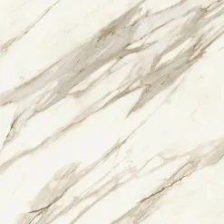 Carrelage effet Marbre Blanc Calacatta Sublime 120x120x0,9 cm Brillant Orsiano - Sol et mur intérieur (vendu par carton de 2,88 m²-Ro'Ma Carrelage Sale